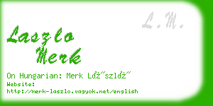 laszlo merk business card